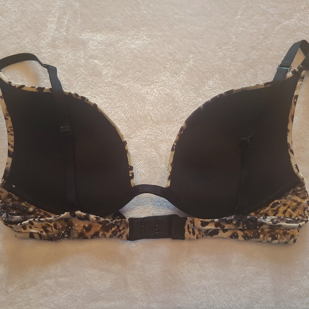 Vs Silver Sequins, Leopard Print Bra - image 3